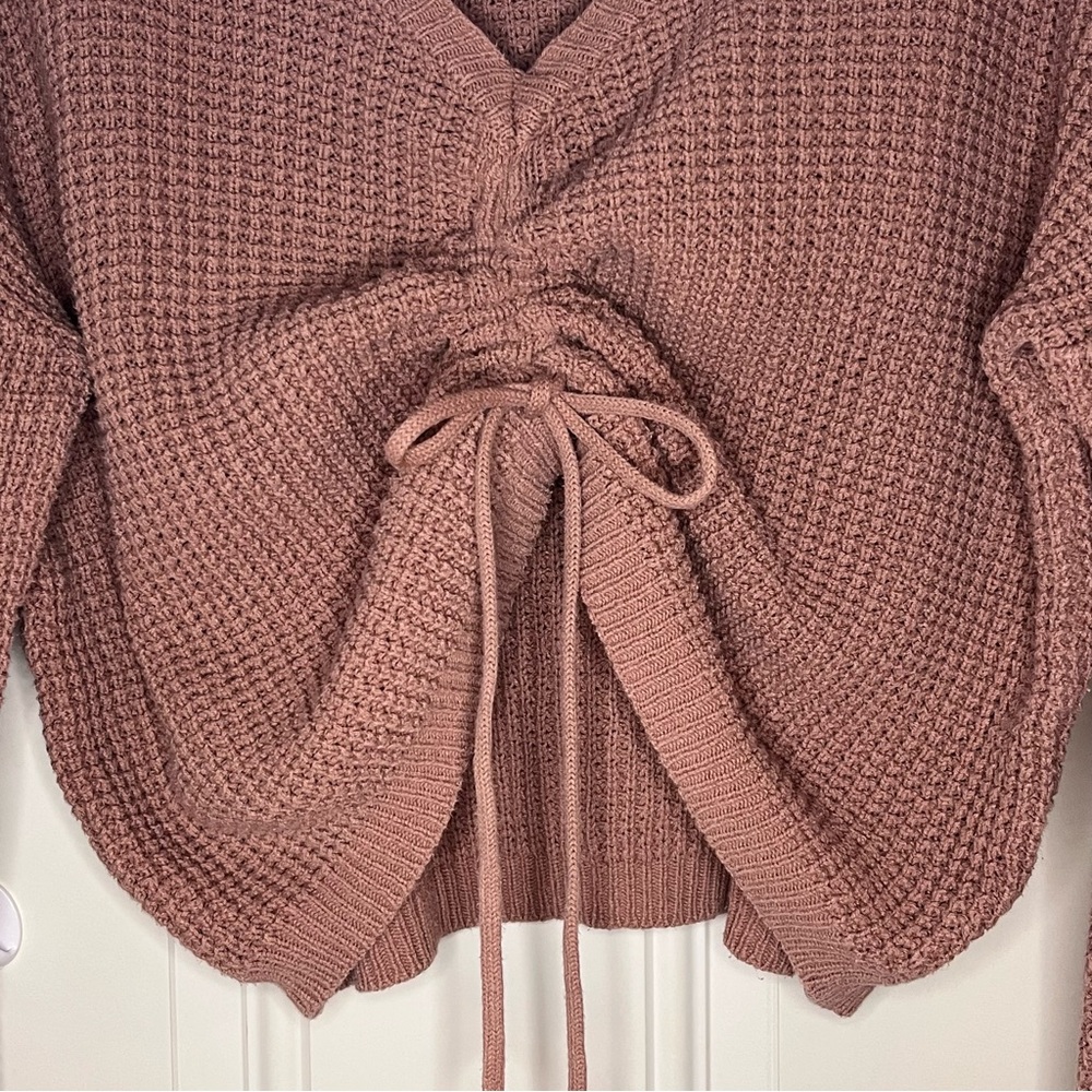 Sincerely Jules Dusty Rose V-Neck Sweater